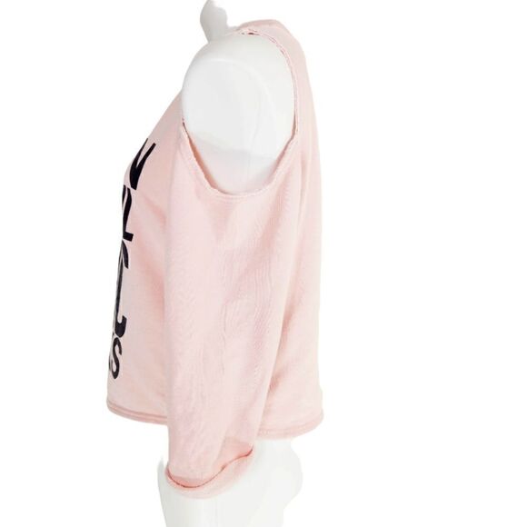 Forever 21 cold shoulder sweatshirt Size small pink - Picture 2 of 6